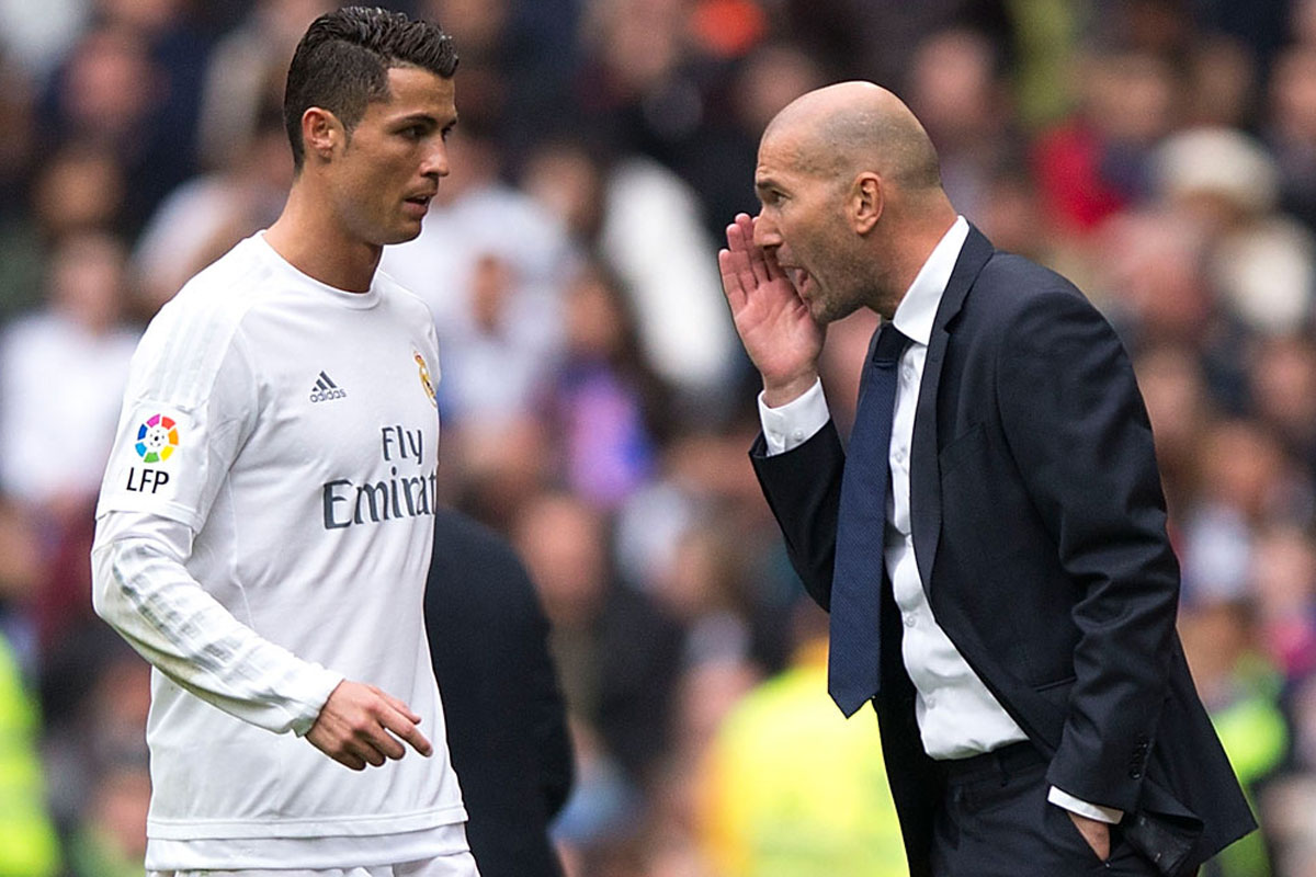 Zidane habla con Cristiano