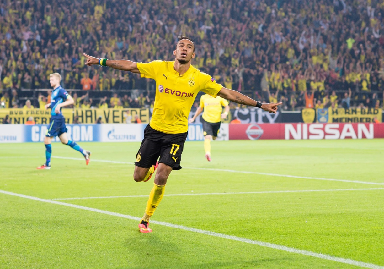 Aubameyang gol Borussia Dortmund