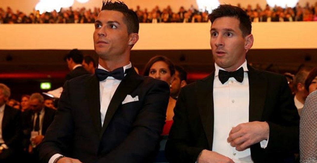 Messi y Cristiano en una gala del Balón de Oro