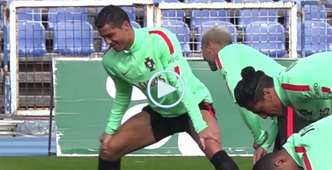 Cristiano Ronaldo, video, baile, entrenamiento, Portugal