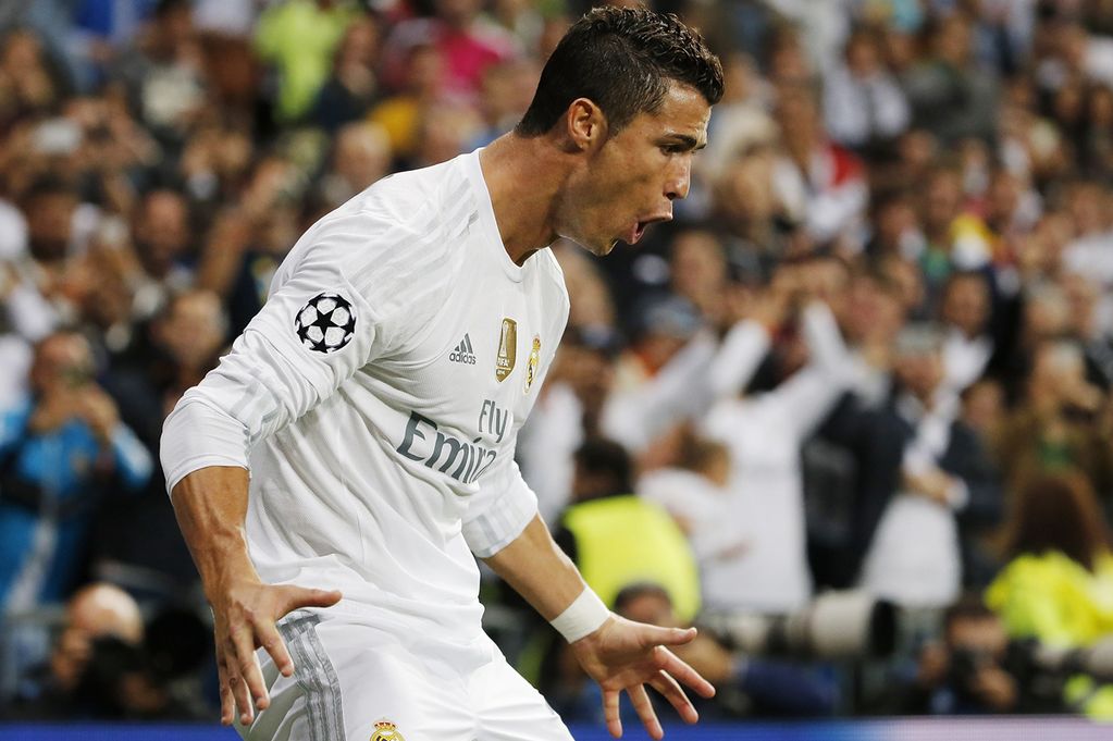 Cristiano Ronaldo celebra un gol en la presente Champions League