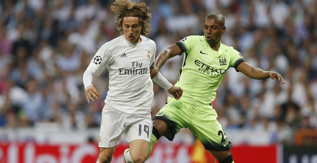 Modric contra el City en el Bernabéu