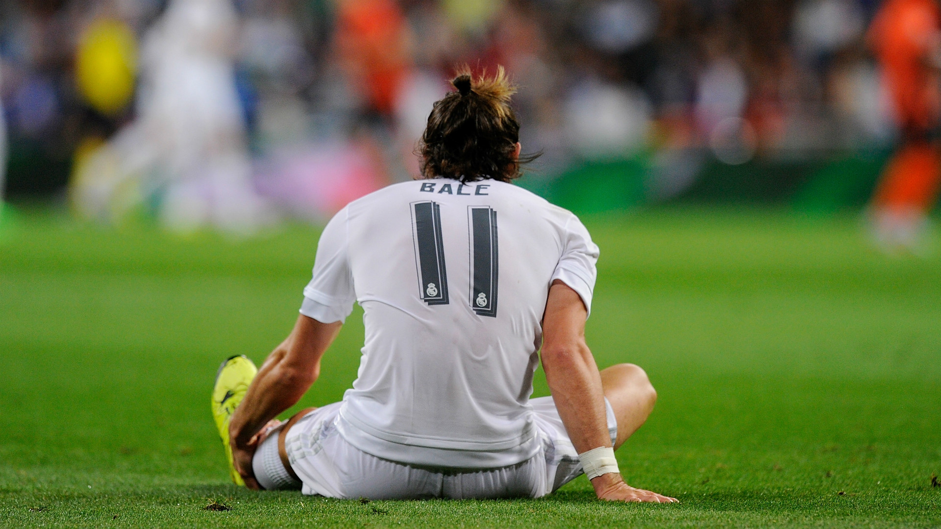 Bale en el césped del Bernabéu