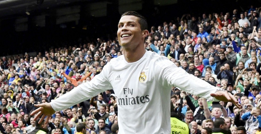 Cristiano Ronaldo celebra un gol en el Bernabéu
