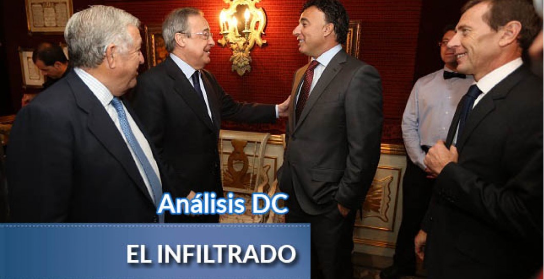 Florentino Pérez en un encuentro con el presidente del Granada