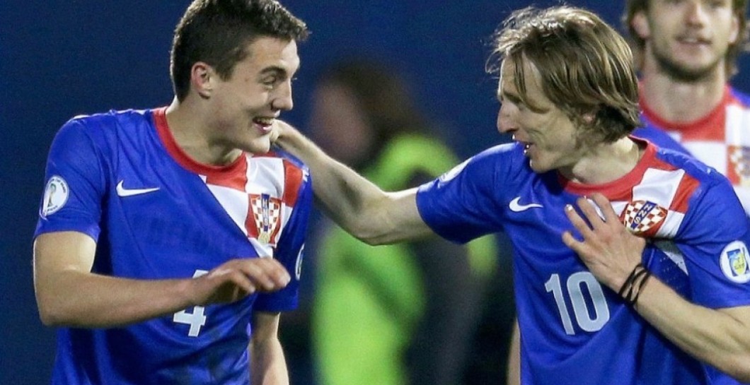 Modric y Kovacic con la selección croata