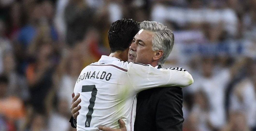 El abrazo de Ancelotti con Cristiano Ronaldo