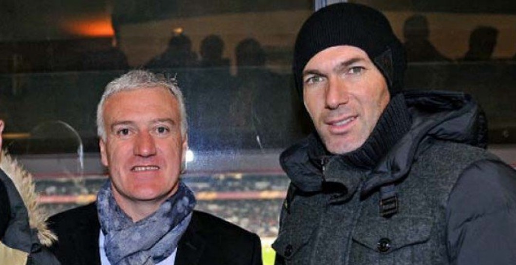 Zidane y Deschamps en un partido