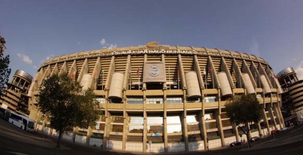 La fachada del Santiago Bernabéu