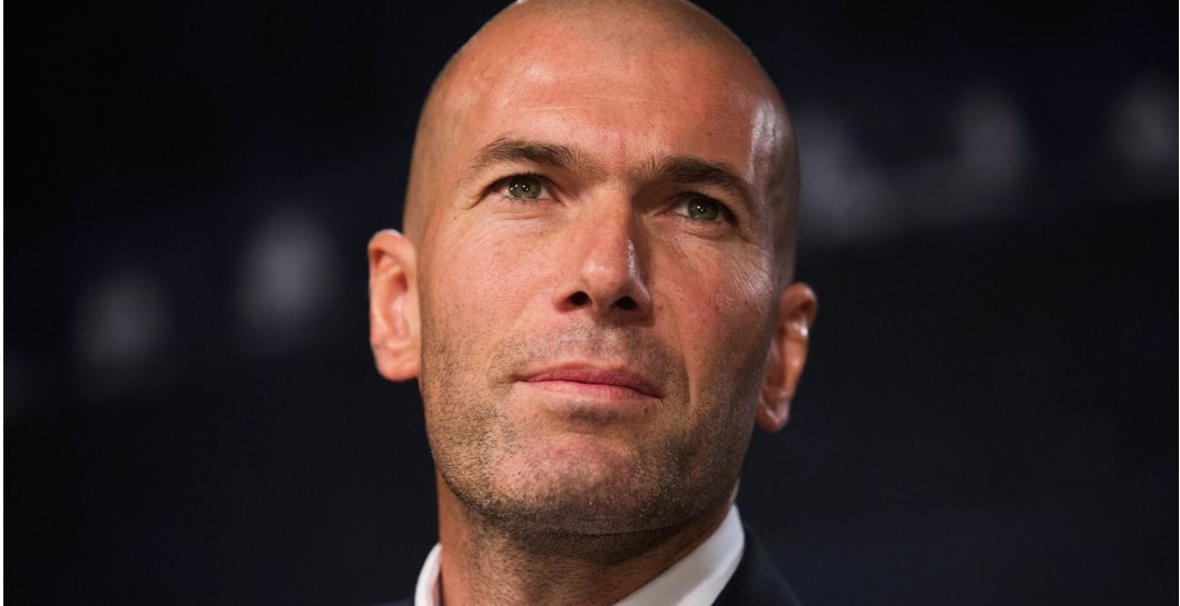 Zinedine Zidane en sala de prensa