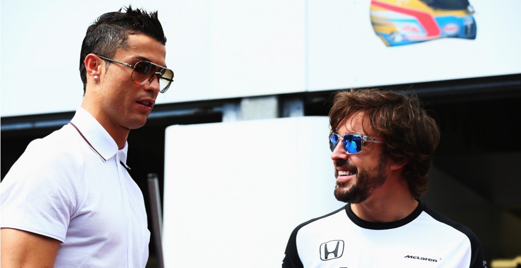 Fernando Alonso y Cristiano Ronaldo