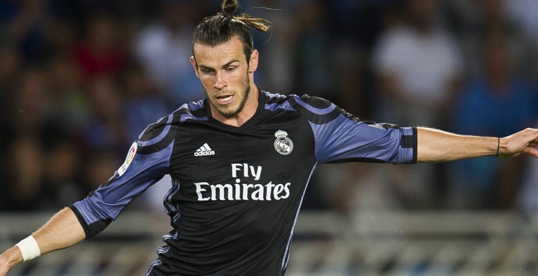 Bale en un partido con el Madrid