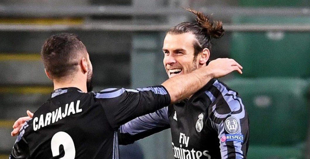 Bale celebra con Carvajal su golazo en Varsovia