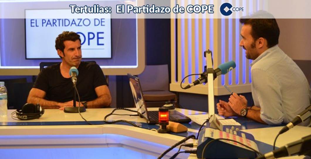 Luis Figo, Juanma Castaño, El Partidazo de COPE
