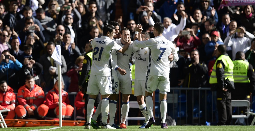 Celebración gol de Bale