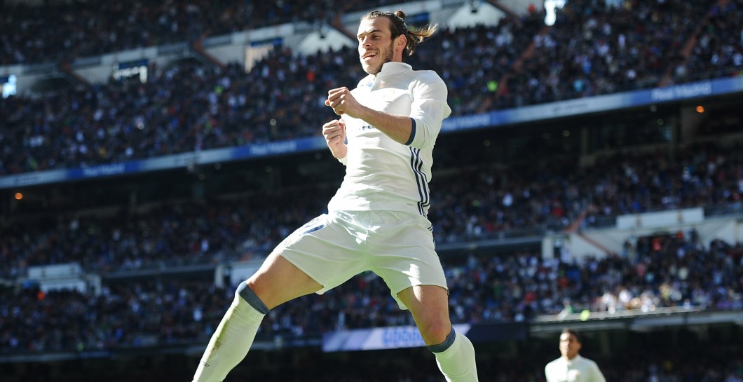 Bale celebra un gol en el Real Madrid