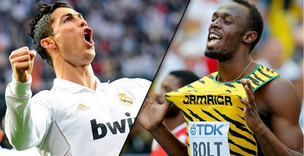 Cristiano Ronaldo y Bolt