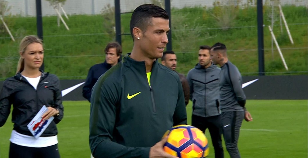 Cristiano en su entrenamiento especial para 'Nike'