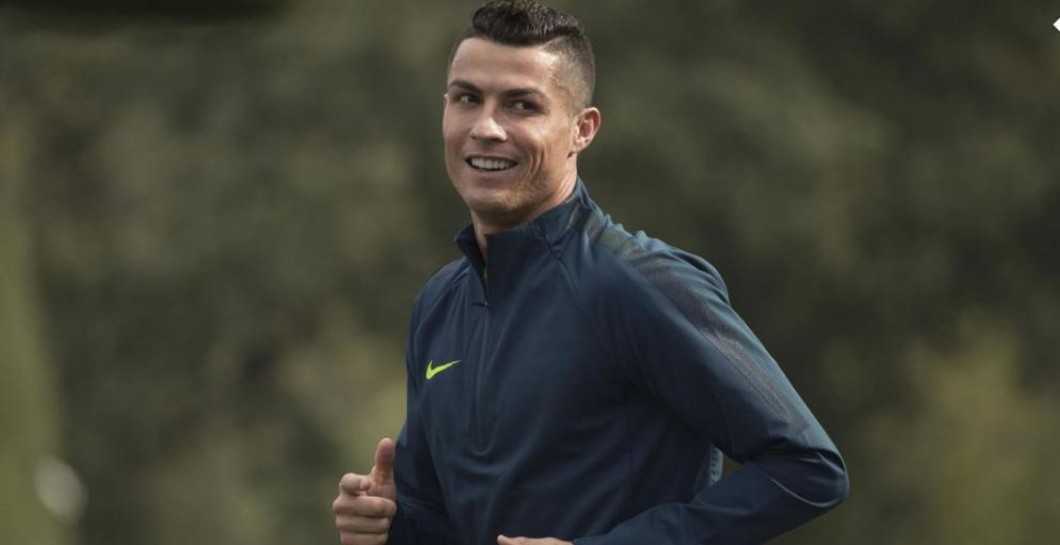Cristiano Ronaldo en un acto con Nike