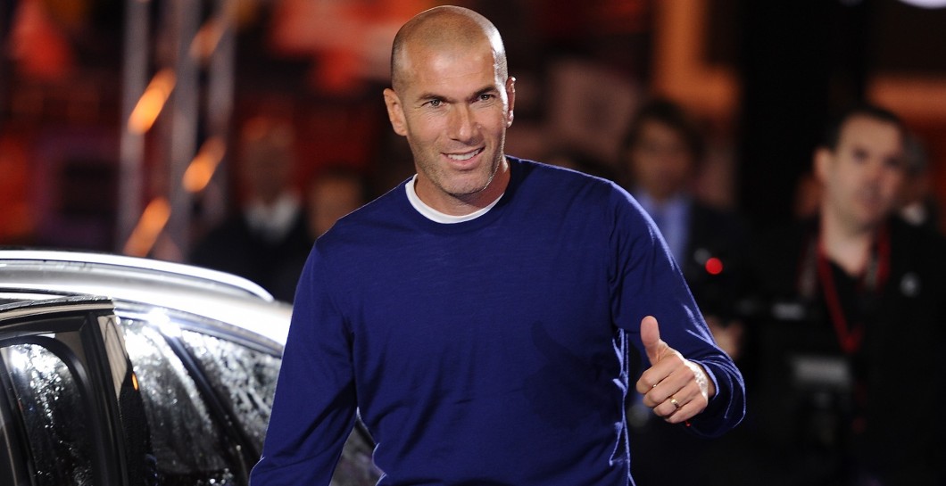 Zidane en un acto con el Real Madrid