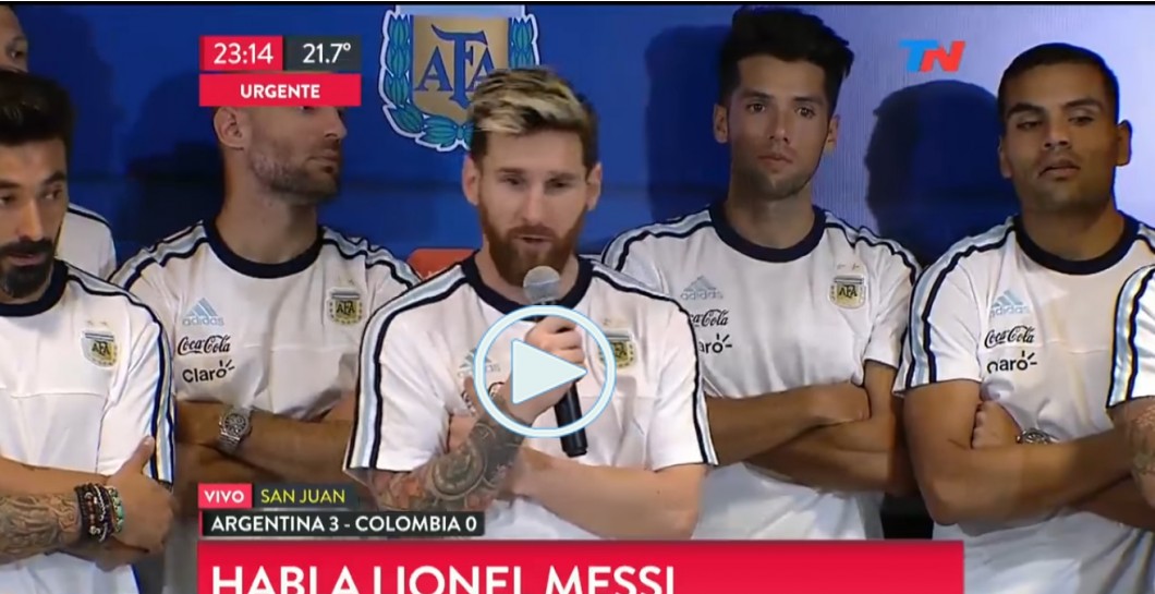 Messi, comunicado, prensa, argentina