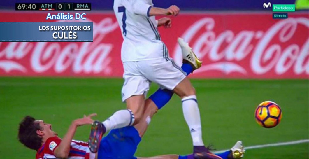 El claro penalti de Savic a Cristiano Ronaldo