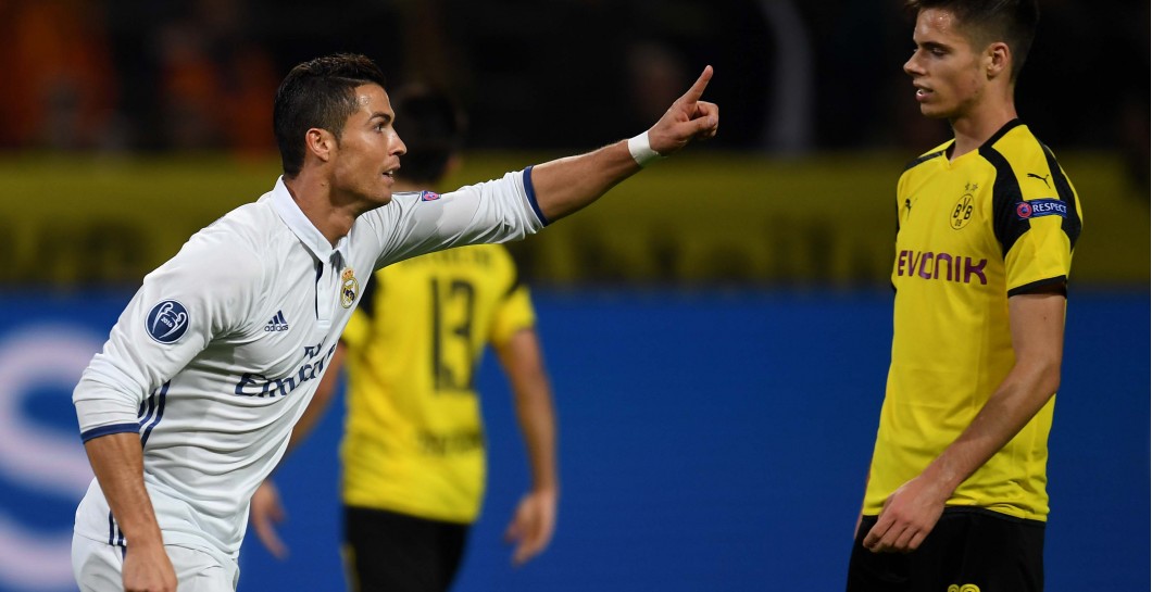 Cristiano Ronaldo en el partido contra el Dortmund