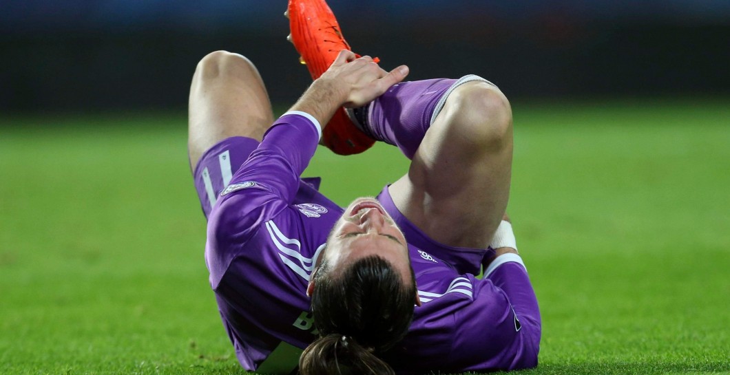 Bale tras su lesión sufrida en Lisboa