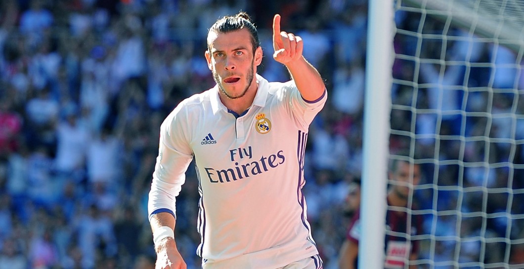 Bale celebra su gol ante el Eibar