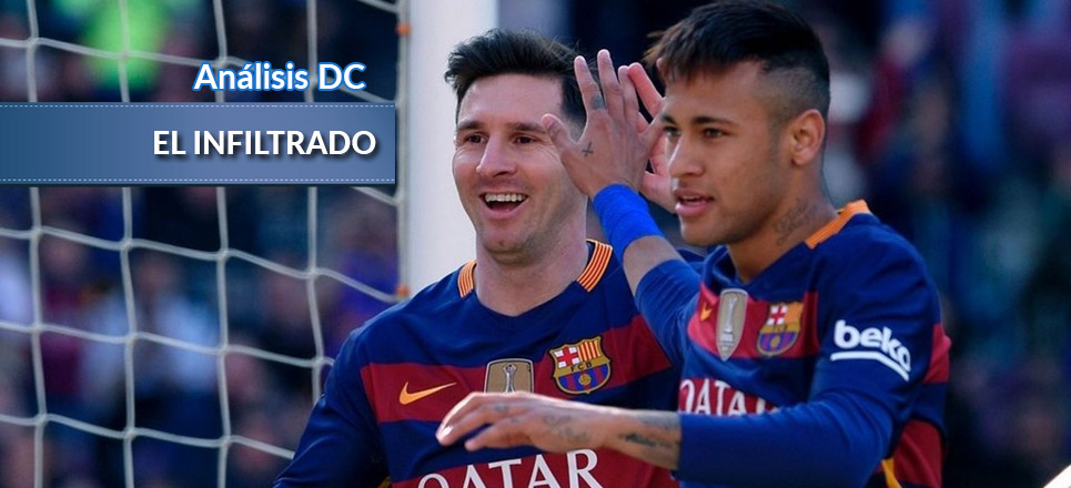 Messi y Neymar celebran un gol con el Barcelona