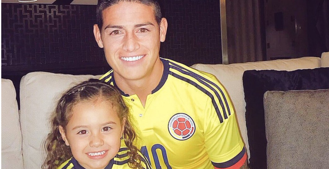 James animó a Colombia como un hincha más... desde Madrid