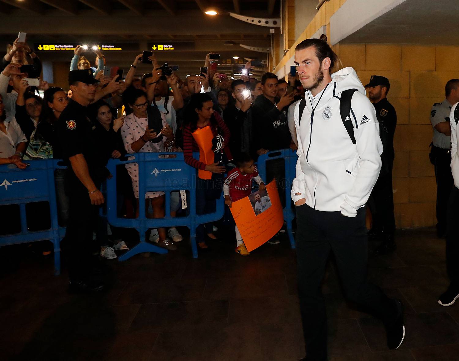 Gareth Bale a su llegada a Sevilla