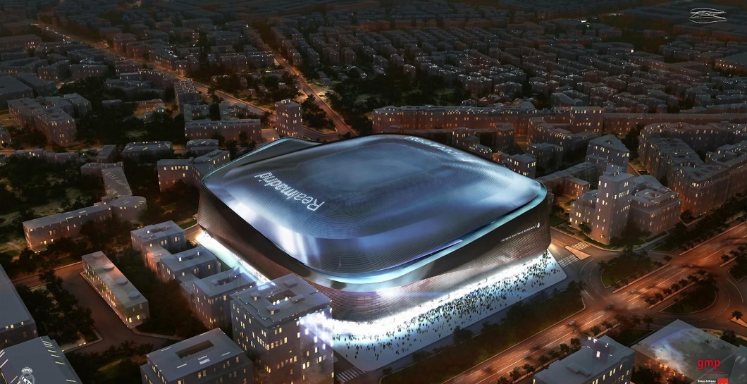 Así se verá el nuevo Santiago Bernabéu desde el aire