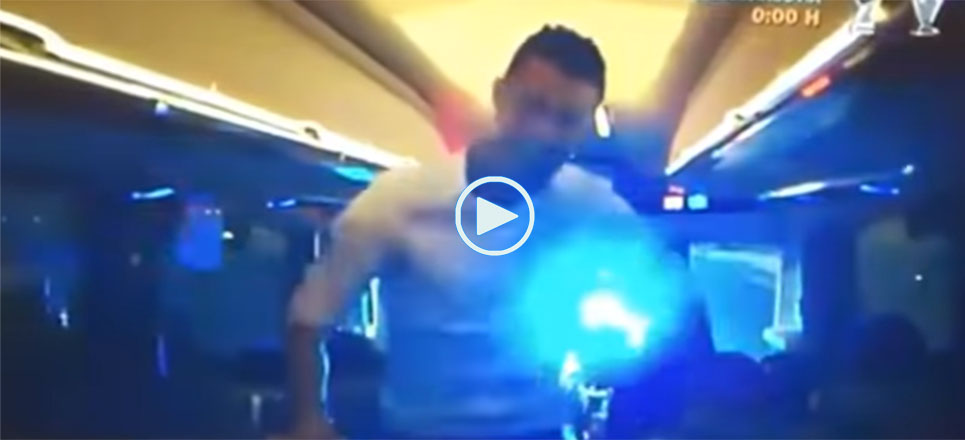 El baile de Cristiano en el autobús tras lograr la 'Undécima'