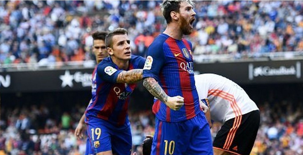 Messi insulta a la grada de Mestalla