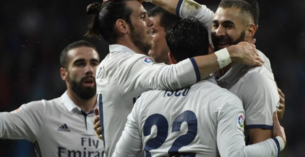 Así celebró el Real Madrid el gol de Benzema al Athletic