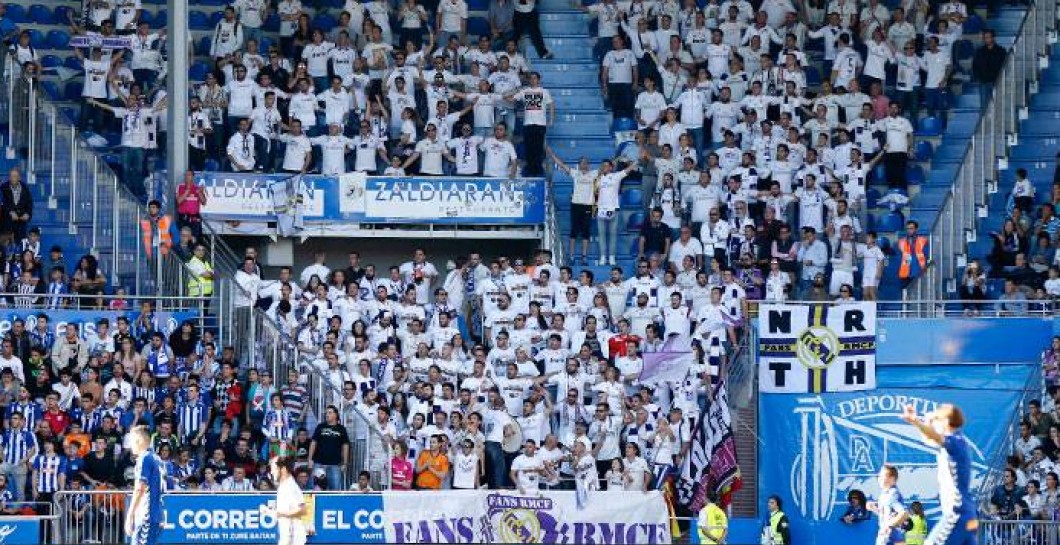 Afición del Real Madrid en Vitoria