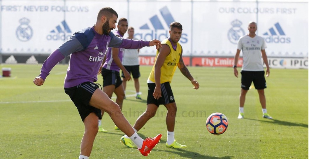 Benzema, entrenamiento, Real Madrid