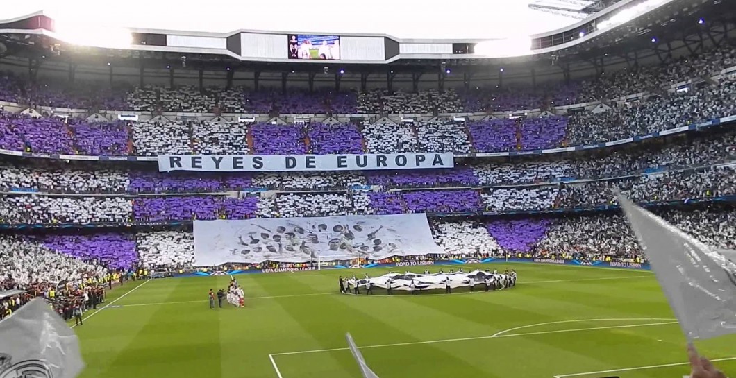 El Santiago Bernabéu un partido de Champions