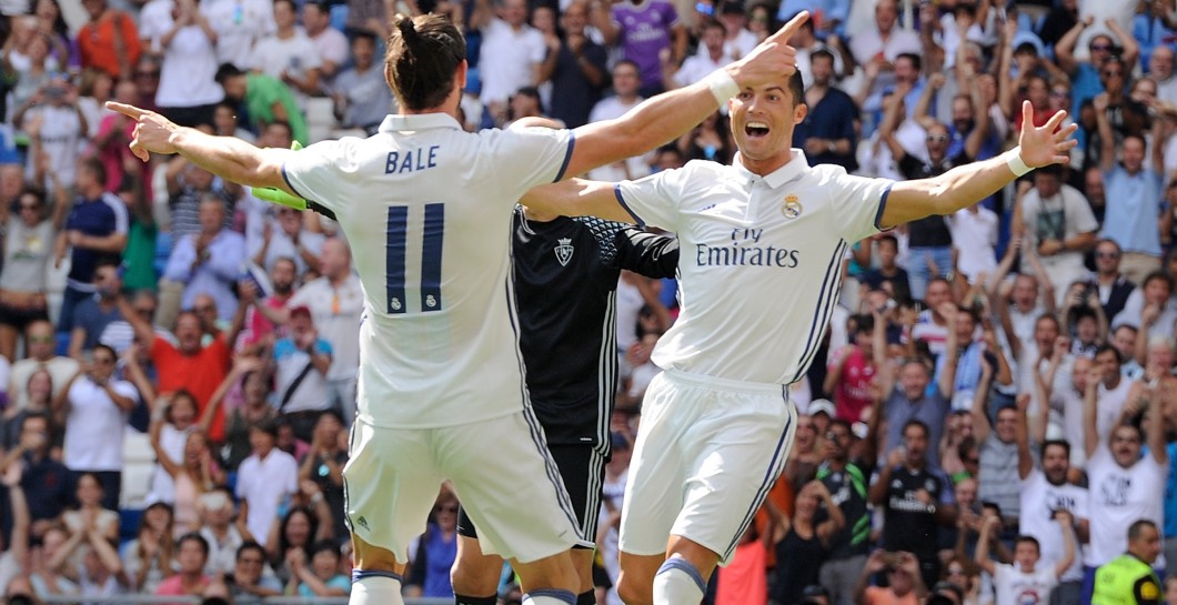 Cristiano y Bale celebran un gol