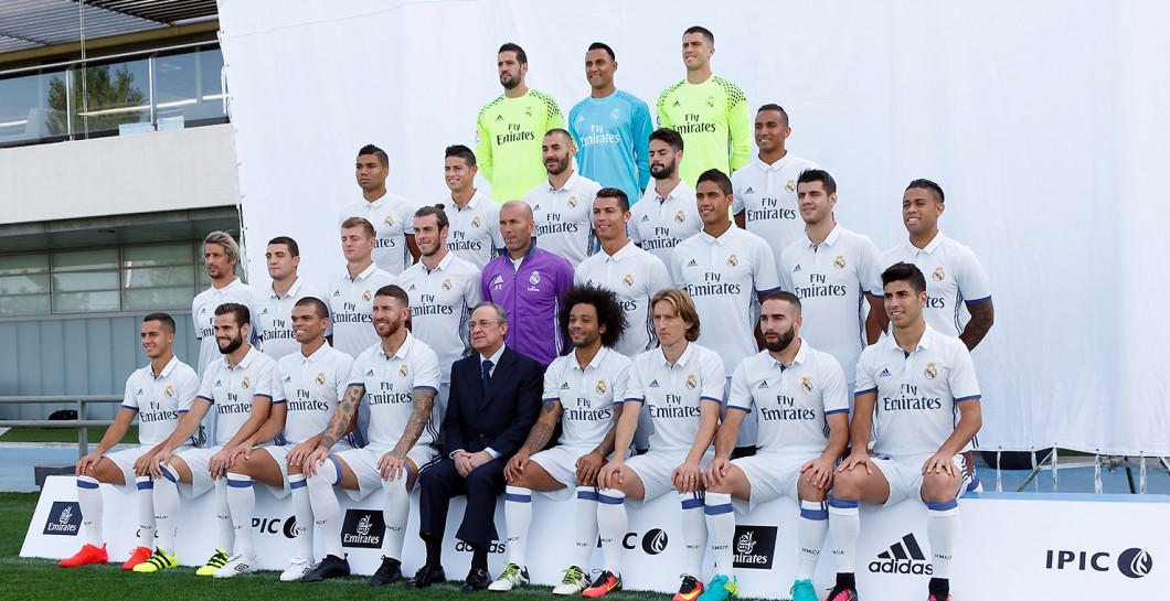 Foto oficial del Real Madrid para la temporada 2016/17