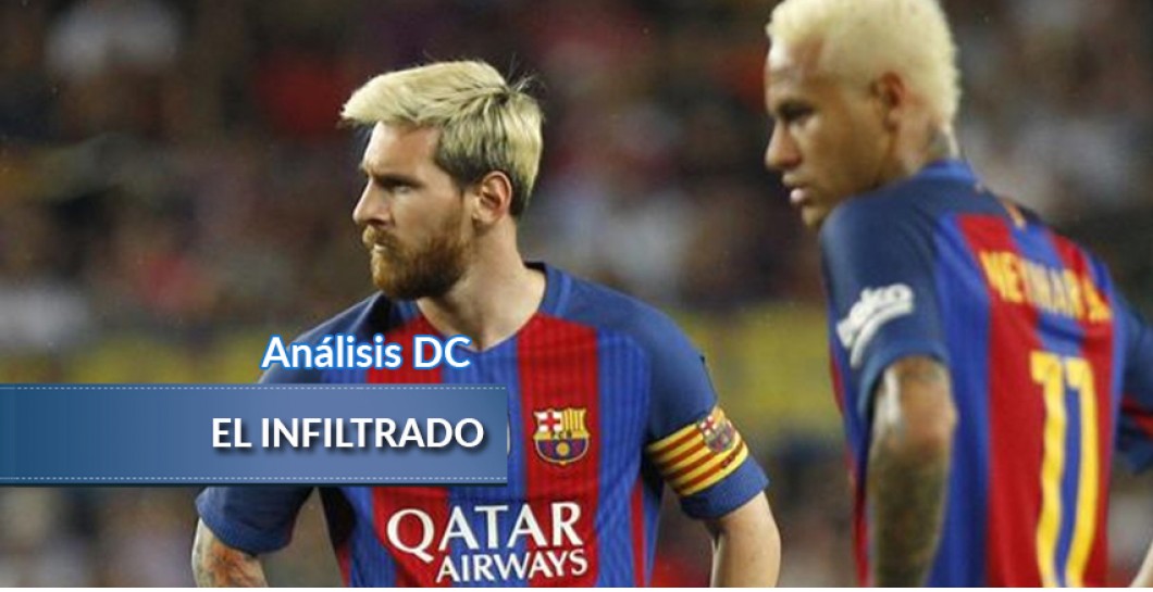 Messi y Neymar en el partido ante el Alavés