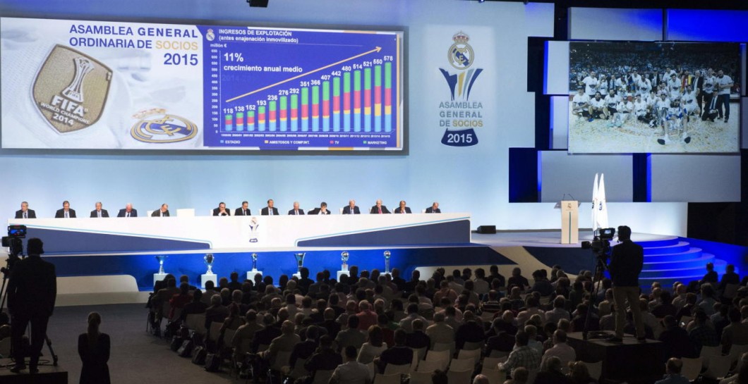 Imagen de la última Asamblea del Real Madrid