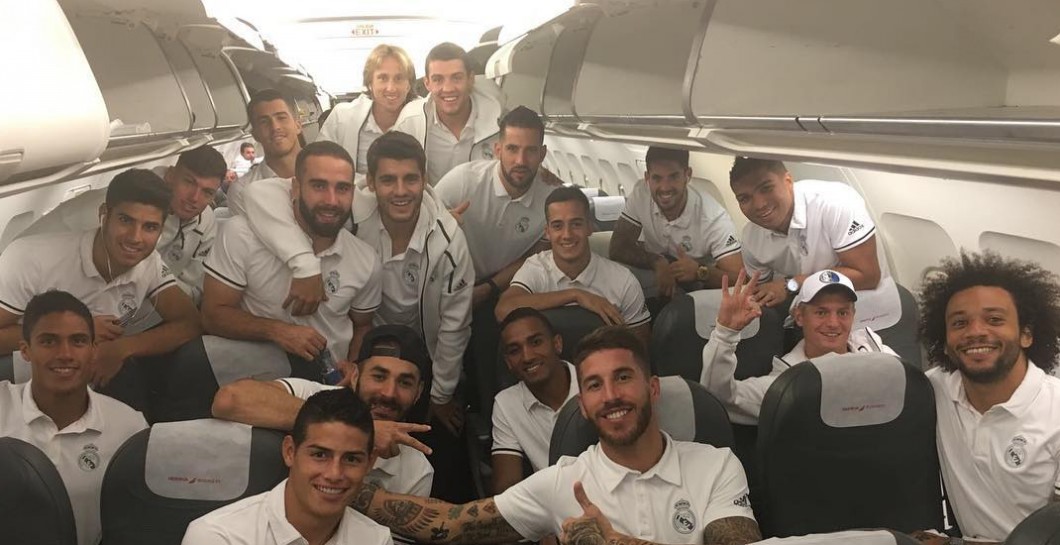 El 'selfie de la victoria' tras vencer al Espanyol