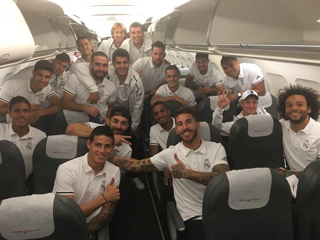 El 'selfie de la victoria' tras vencer al Espanyol