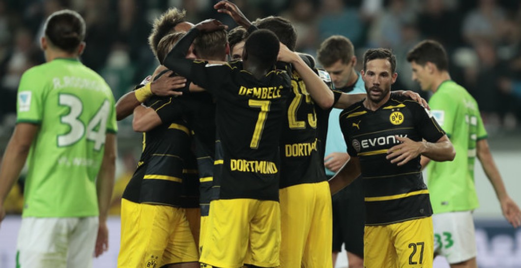 El Dortmund goleó a domicilio al Wolfsburgo