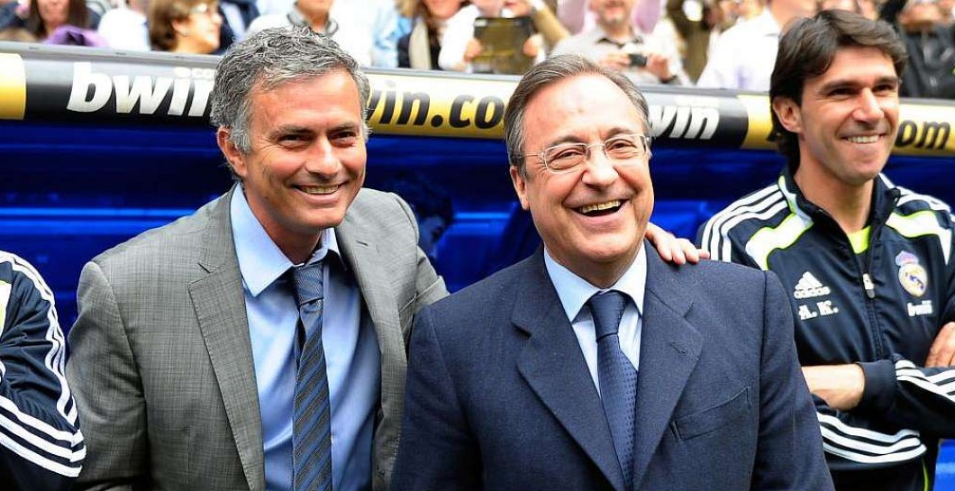 Mourinho y Florentino durante la etapa del luso en el club