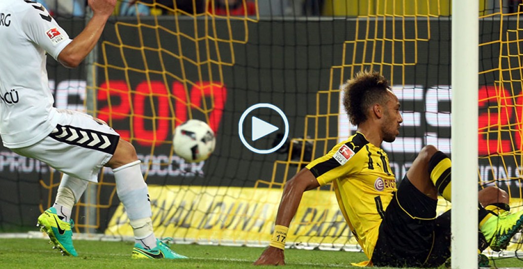 Aubameyang volvió a marcar con el Dortmund