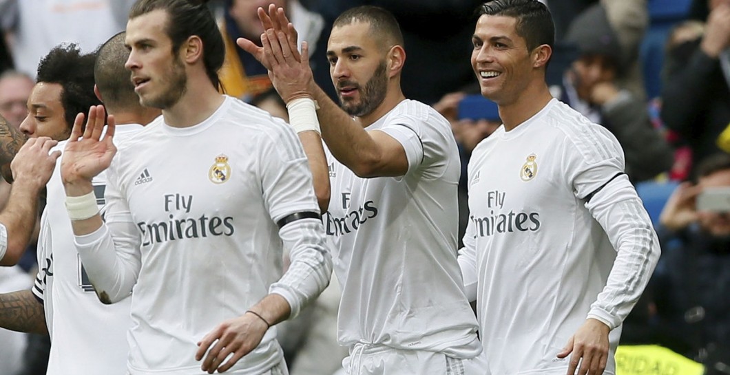 Cristiano, Bale y Benzema
