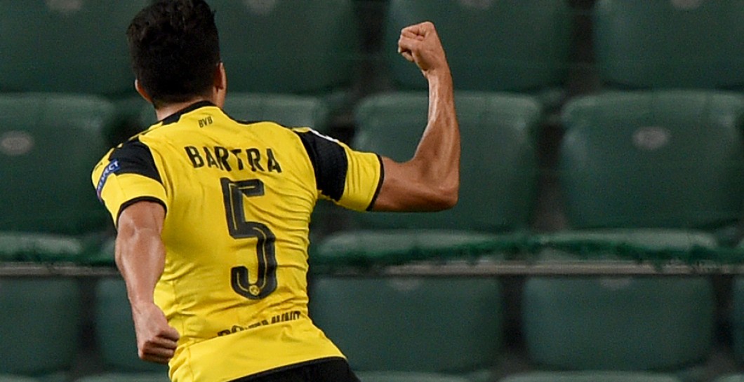 Bartra celebra un gol con el Borussia Dortmund